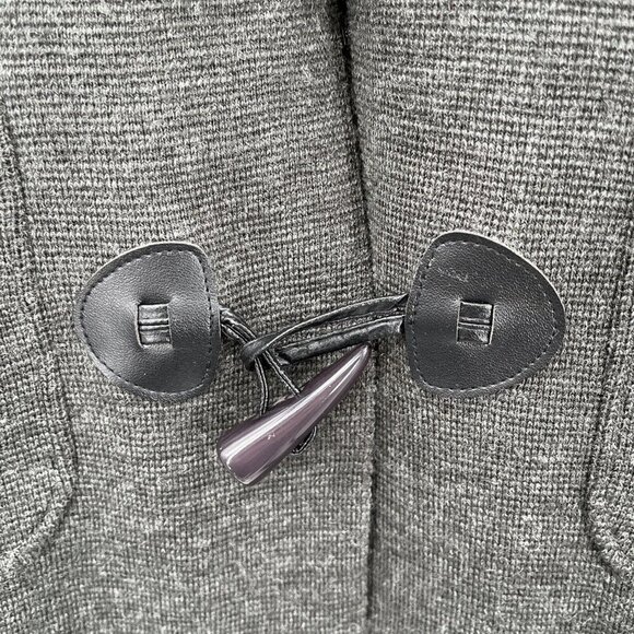 Anthropologie Pepe Peluso Women's Sweater Long Faux Fur Collar Large Wool *READ* - Picture 4 of 9